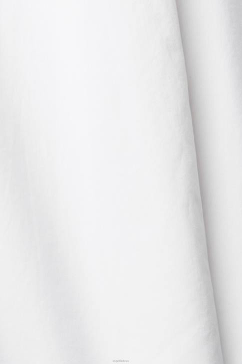 palaidinės baltas moterys Esprit didelio dydžio balta medvilninė palaidinė 4D6F406