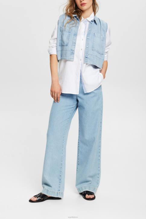 palaidinės baltas moterys Esprit marškinių palaidinė iš 100% medvilnės 4D6F514