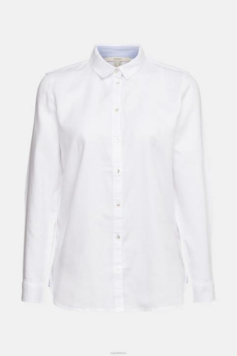 palaidinės baltas moterys Esprit marškinių palaidinė iš 100% medvilnės 4D6F514