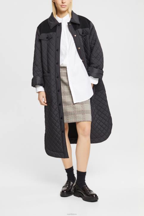 palaidinės juodas moterys Esprit palaidinė apvaliu kaklu, ekologiška medvilnė 4D6F334