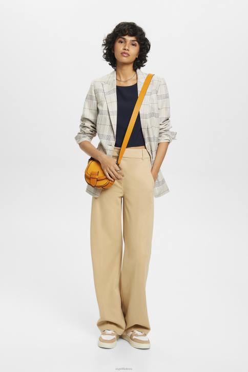 palaidinės karinis jūrų laivynas moterys Esprit sutrumpinta palaidinė be rankovių 4D6F310