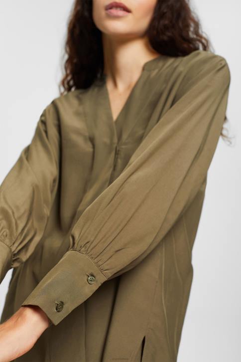 palaidinės tamsi chaki moterys Esprit Palaidinė V formos iškirpte, lenzing ecovero 4D6F555