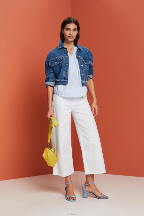 palaidinės šviesiai mėlynas moterys Esprit tekstūros palaidinė trumpomis rankovėmis 4D6F118