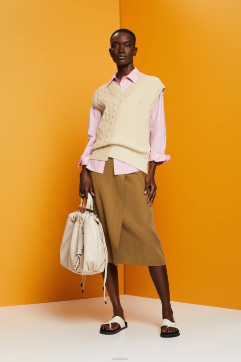 palaidinės šviesiai rožinė moterys Esprit didelio dydžio balta medvilninė palaidinė 4D6F407