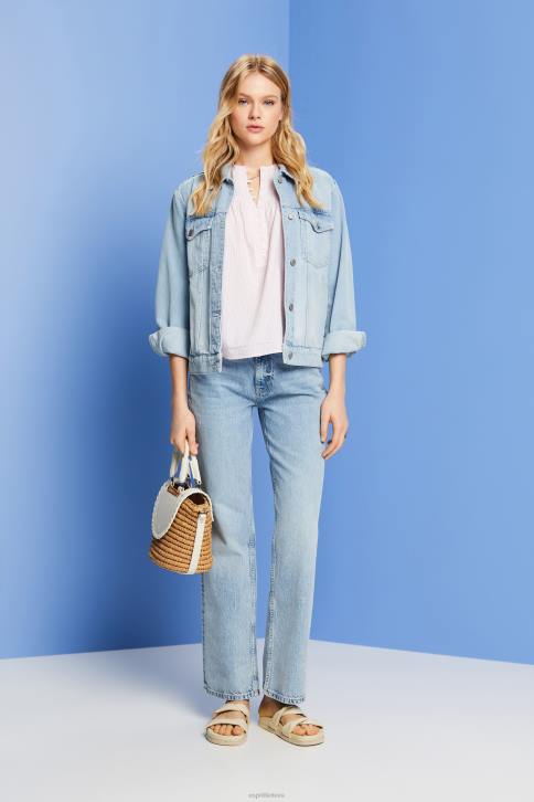 palaidinės šviesiai rožinė moterys Esprit tekstūros palaidinė trumpomis rankovėmis 4D6F117