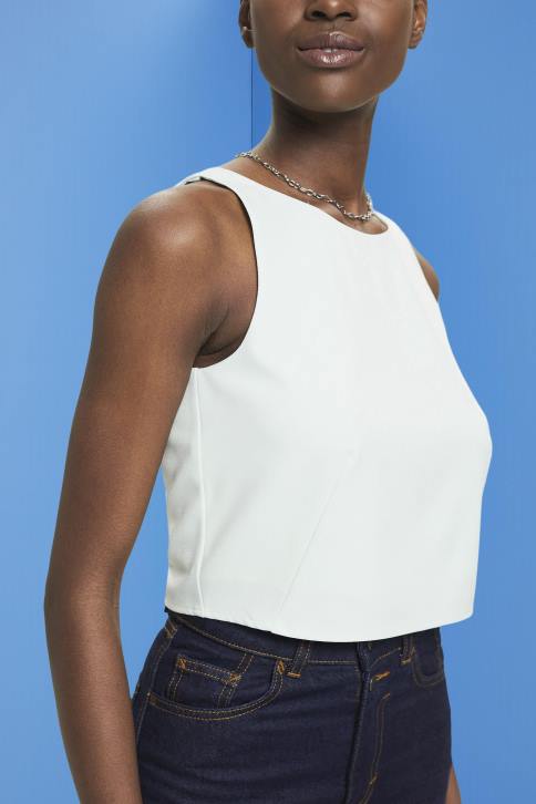 palaidinės šviesiai vandens žalia moterys Esprit sutrumpinta palaidinė be rankovių 4D6F309