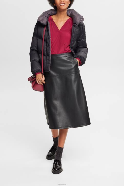 palaidinės vyšnių raudona moterys Esprit palaidinė su smocked detalėmis, lenzing ecovero 4D6F371