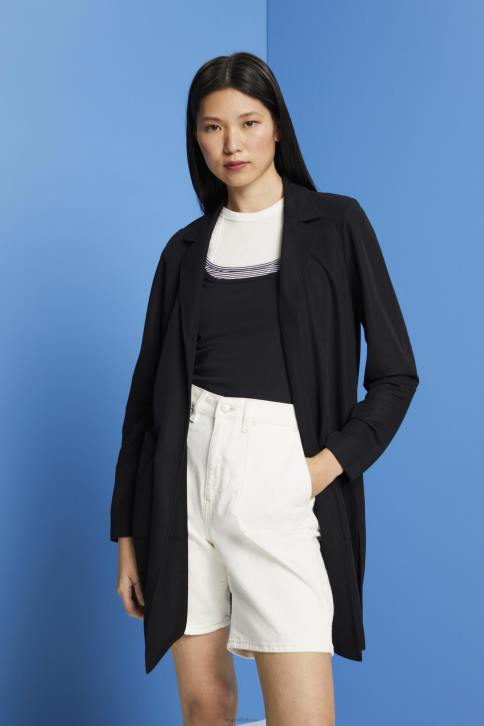 paltai juodas moterys Esprit ilgas trikotažinis švarkas, lenzing ecovero 4D6F240