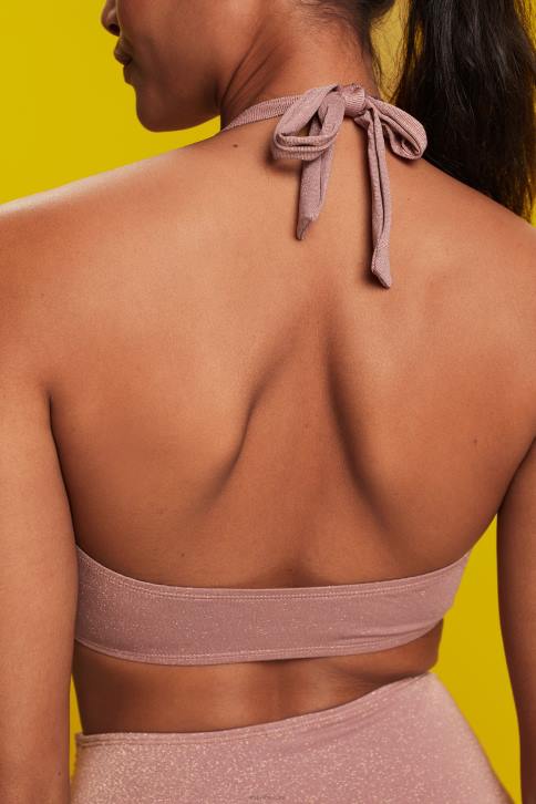 plaukti cinamono moterys Esprit perdirbtas: blizgantis bando viršus 4D6F83