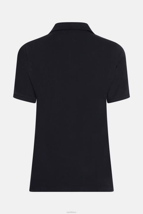 polosai juodas moterys Esprit delfinų teniso klubas klasikinis polo 4D6F493