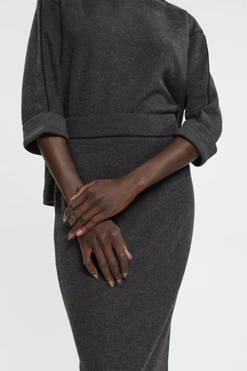 sijonai antracitas moterys Esprit sijonas su šonkauliu pieštuku 4D6F431