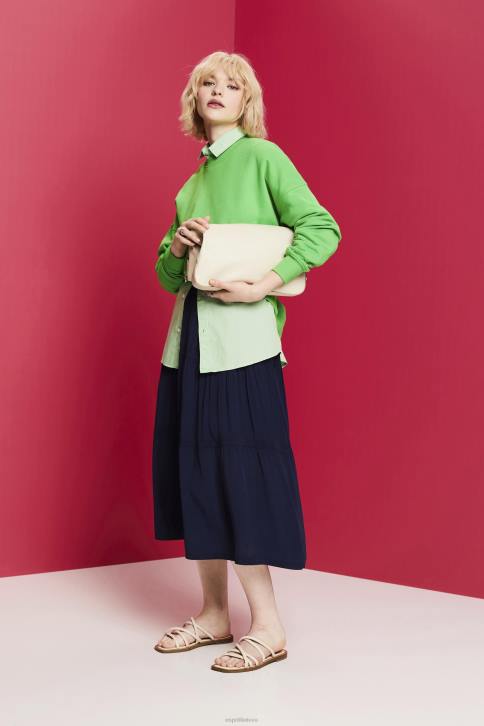 sijonai karinis jūrų laivynas moterys Esprit midi sijonas 4D6F239