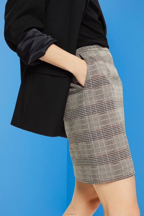 sijonai ledas moterys Esprit patikrinti mini sijoną 4D6F484