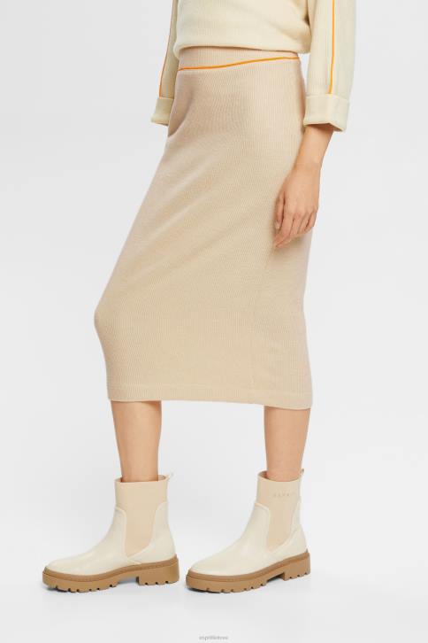 sijonai ledas moterys Esprit sijonas su šonkauliu pieštuku 4D6F432