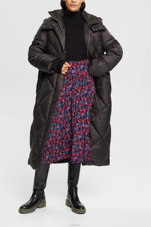 sijonai rožinis moterys Esprit margintas midi sijonas su raitytais 4D6F421