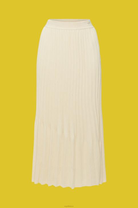 sijonai smėlis moterys Esprit klostuotas midi sijonas 4D6F483