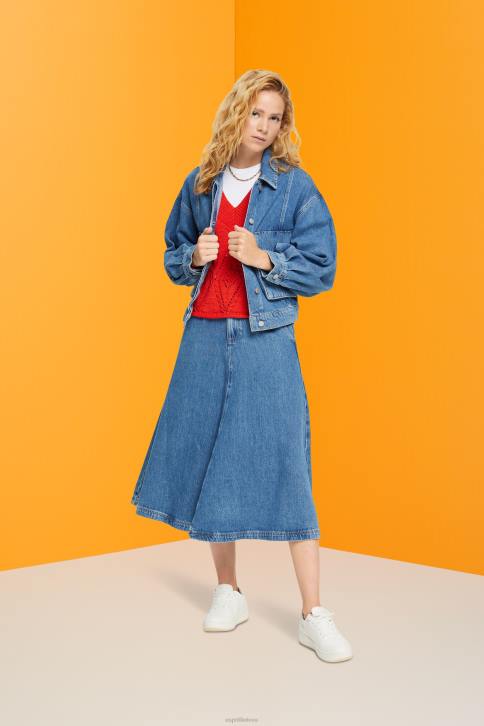 striukės mėlynas vidutinis skalbimas moterys Esprit džinsinis švarkas 4D6F549