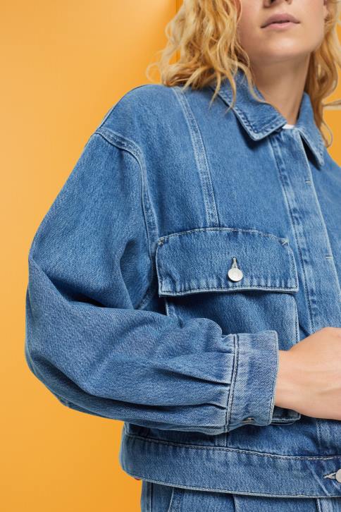 striukės mėlynas vidutinis skalbimas moterys Esprit džinsinis švarkas 4D6F549