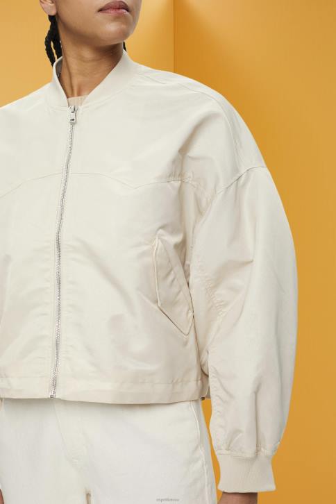 striukės šviesiai taupus moterys Esprit negabaritinė bomber striukė 4D6F214