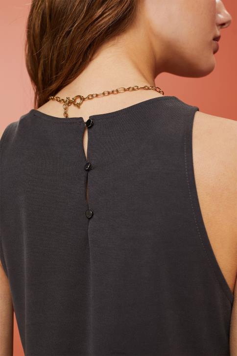 suknelės antracitas moterys Esprit Modal-blend tank midi suknelė 4D6F52