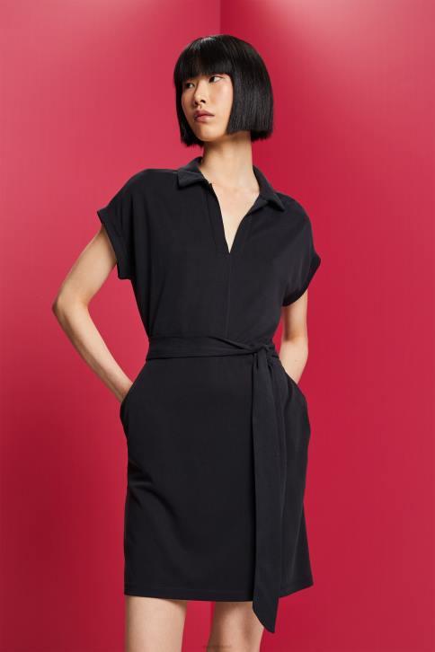 suknelės antracitas moterys Esprit V formos iškirpte midi suknelė 4D6F73