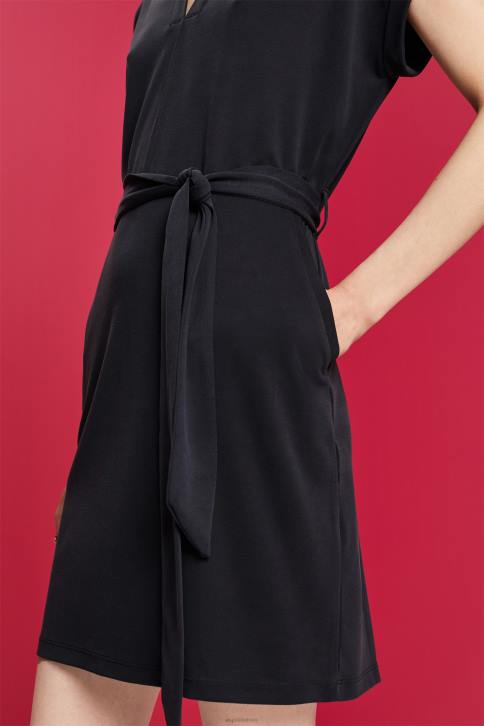 suknelės antracitas moterys Esprit V formos iškirpte midi suknelė 4D6F73