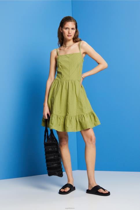 suknelės baltas moterys Esprit medvilninė mini suknelė 4D6F42