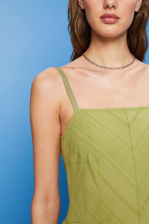 suknelės baltas moterys Esprit medvilninė mini suknelė 4D6F42