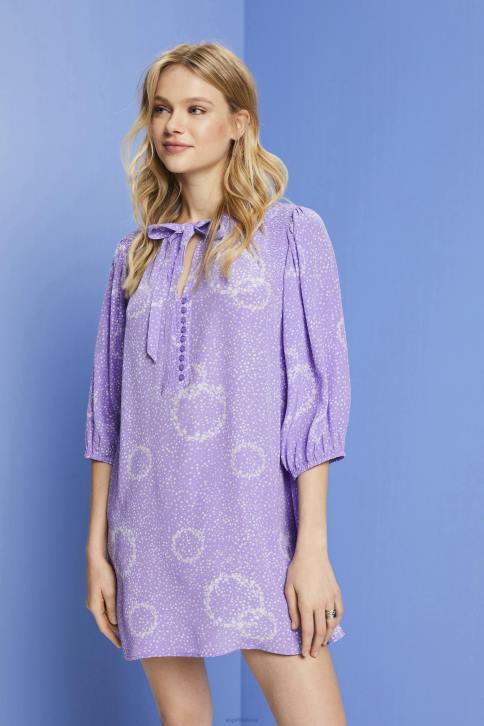 suknelės baltas moterys Esprit raštuota mini suknelė su peteliške 4D6F230