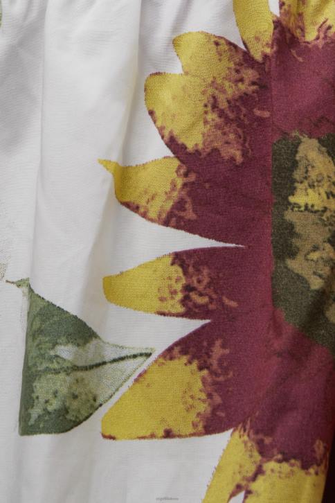 suknelės baltas moterys Esprit raštuota poplino mini suknelė 4D6F178