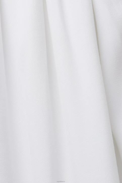 suknelės baltas moterys Esprit suknelė su petnešėlėmis, tencel 4D6F203