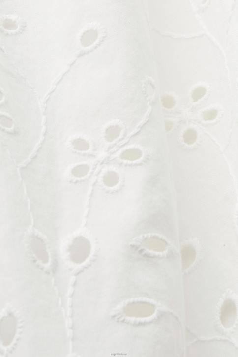 suknelės beveik baltas moterys Esprit medvilninė nėriniuota suknelė 4D6F191