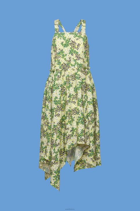 suknelės geltona moterys Esprit marginta midi suknele 4D6F237