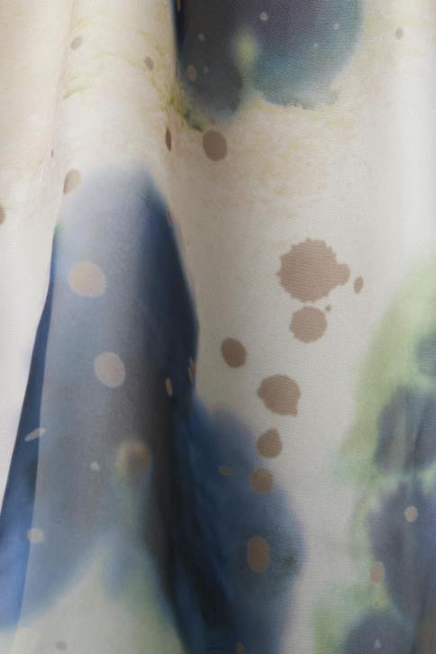 suknelės geltona moterys Esprit raštuota organzos midi suknelė 4D6F197