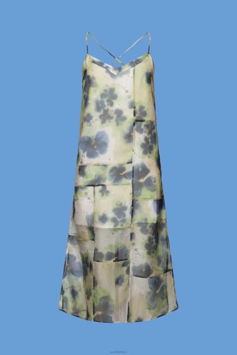 suknelės geltona moterys Esprit raštuota organzos midi suknelė 4D6F197