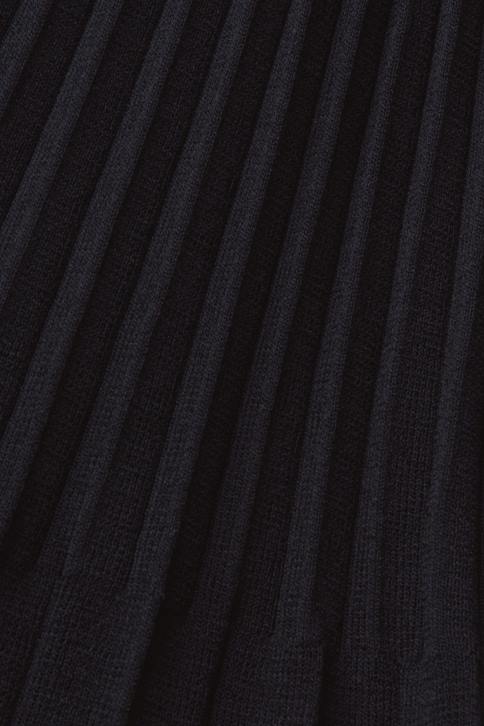 suknelės juodas moterys Esprit Plisuota mini suknelė ilgomis rankovėmis ir įtempta iškirpte 4D6F127