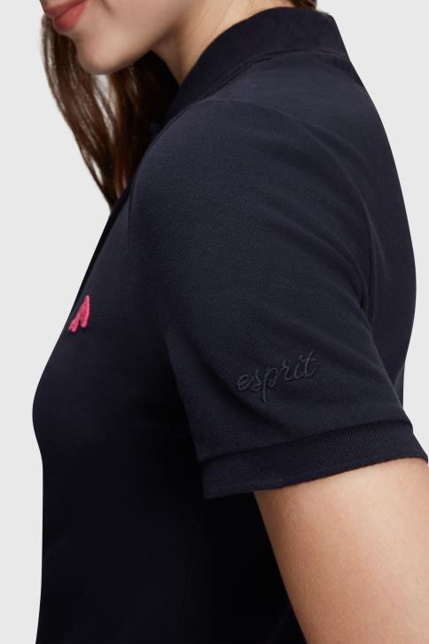 suknelės juodas moterys Esprit delfinų teniso klubo klasikinė polo suknelė 4D6F504