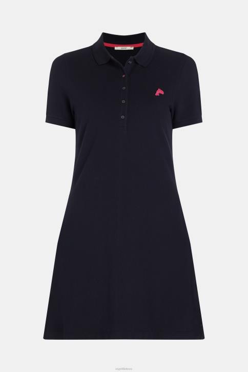 suknelės juodas moterys Esprit delfinų teniso klubo klasikinė polo suknelė 4D6F504