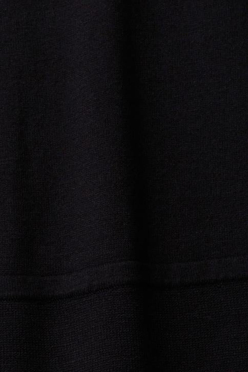 suknelės juodas moterys Esprit megzta suknelė su skeltomis rankovėmis, lenzing ecovero 4D6F442