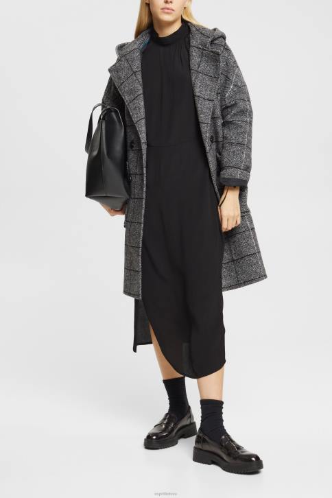 suknelės juodas moterys Esprit suknelė su apykakle 4D6F424