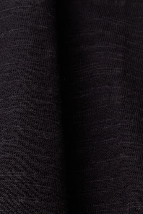 suknelės juodas moterys Esprit trikotažinė suknelė siuvinėtomis nėriniuotomis rankovėmis 4D6F59