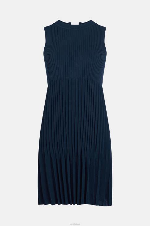 suknelės karinis jūrų laivynas moterys Esprit klostuota ir platėjanti suknelė 4D6F384