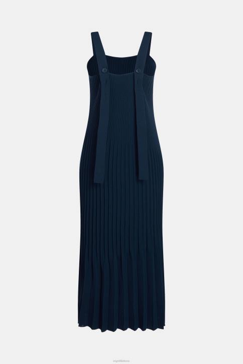 suknelės karinis jūrų laivynas moterys Esprit suknelė su klostuotu dirželiu 4D6F388