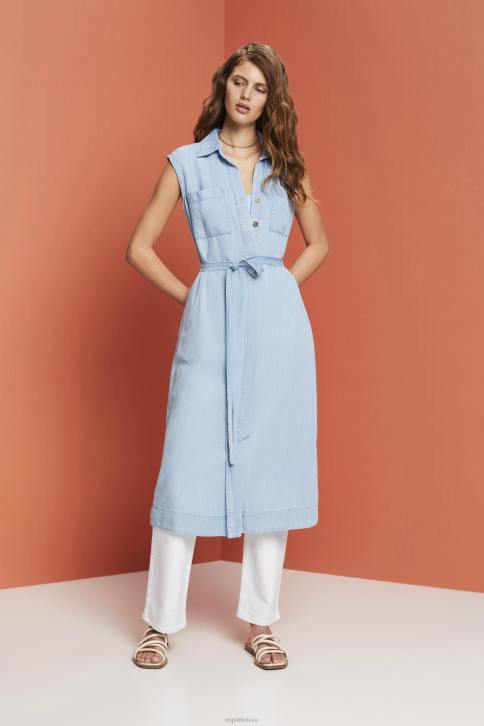 suknelės mėlynos šviesos plovimas moterys Esprit austos suknelės 4D6F181