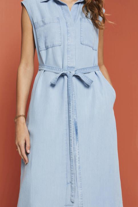 suknelės mėlynos šviesos plovimas moterys Esprit austos suknelės 4D6F181