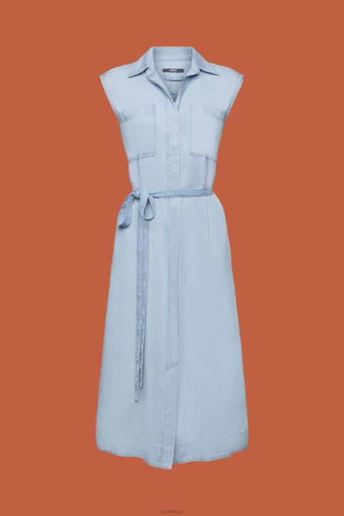 suknelės mėlynos šviesos plovimas moterys Esprit austos suknelės 4D6F181