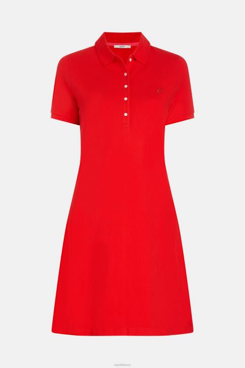 suknelės raudona moterys Esprit delfinų teniso klubo klasikinė polo suknelė 4D6F507