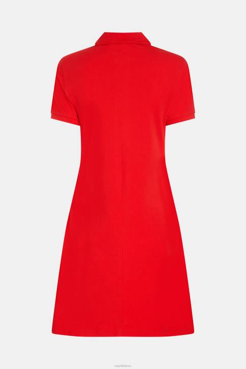 suknelės raudona moterys Esprit delfinų teniso klubo klasikinė polo suknelė 4D6F507