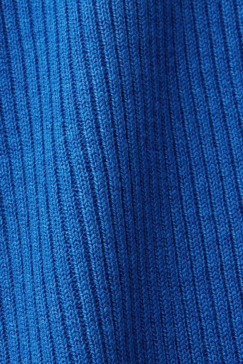 suknelės ryškiai mėlynas moterys Esprit megzta suknele, lino mišinio 4D6F112