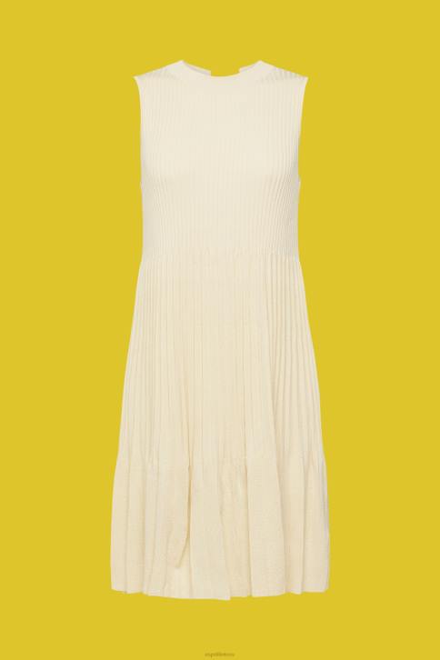 suknelės smėlis moterys Esprit klostuota ir platėjanti suknelė 4D6F383